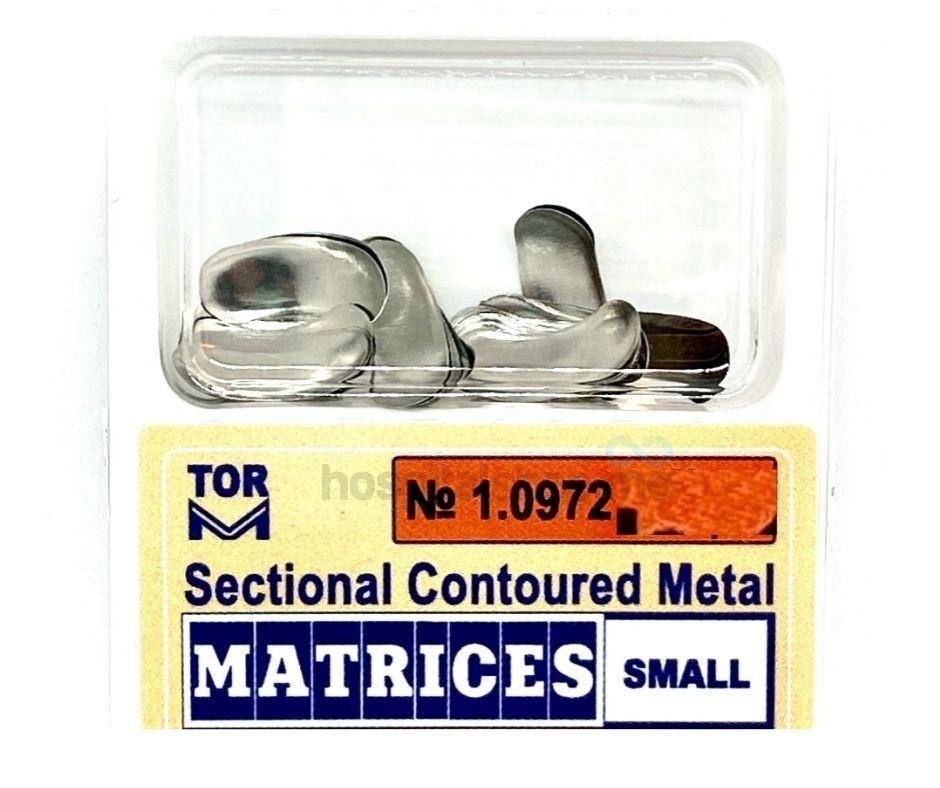 TOR VM Sectional Contoured Metal Titanium Matrices Small 10pcs 1.0972Ti (10)