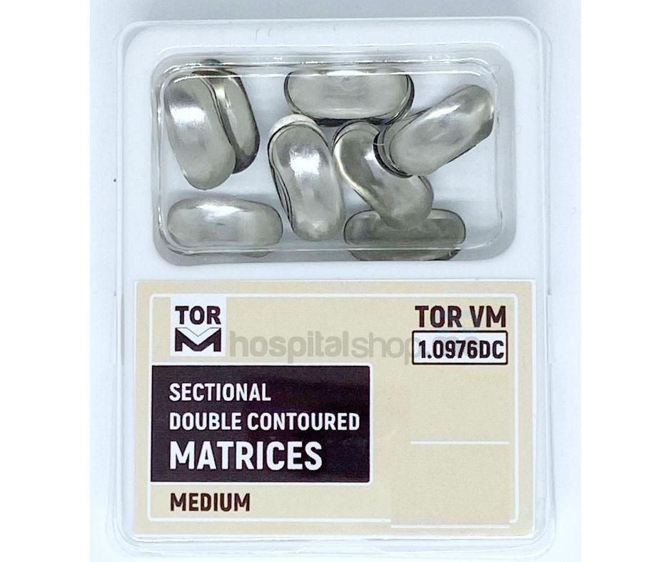 TOR VM Sectional Contoured Metal Double Curved Matrices Medium 10pcs 1.0976DC (10)